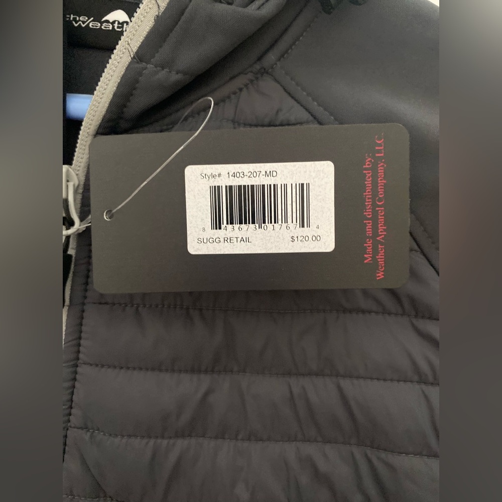 THE WEATHER CO. WOMENS Black and Gray Hooded Jacket - Picture 14 of 15